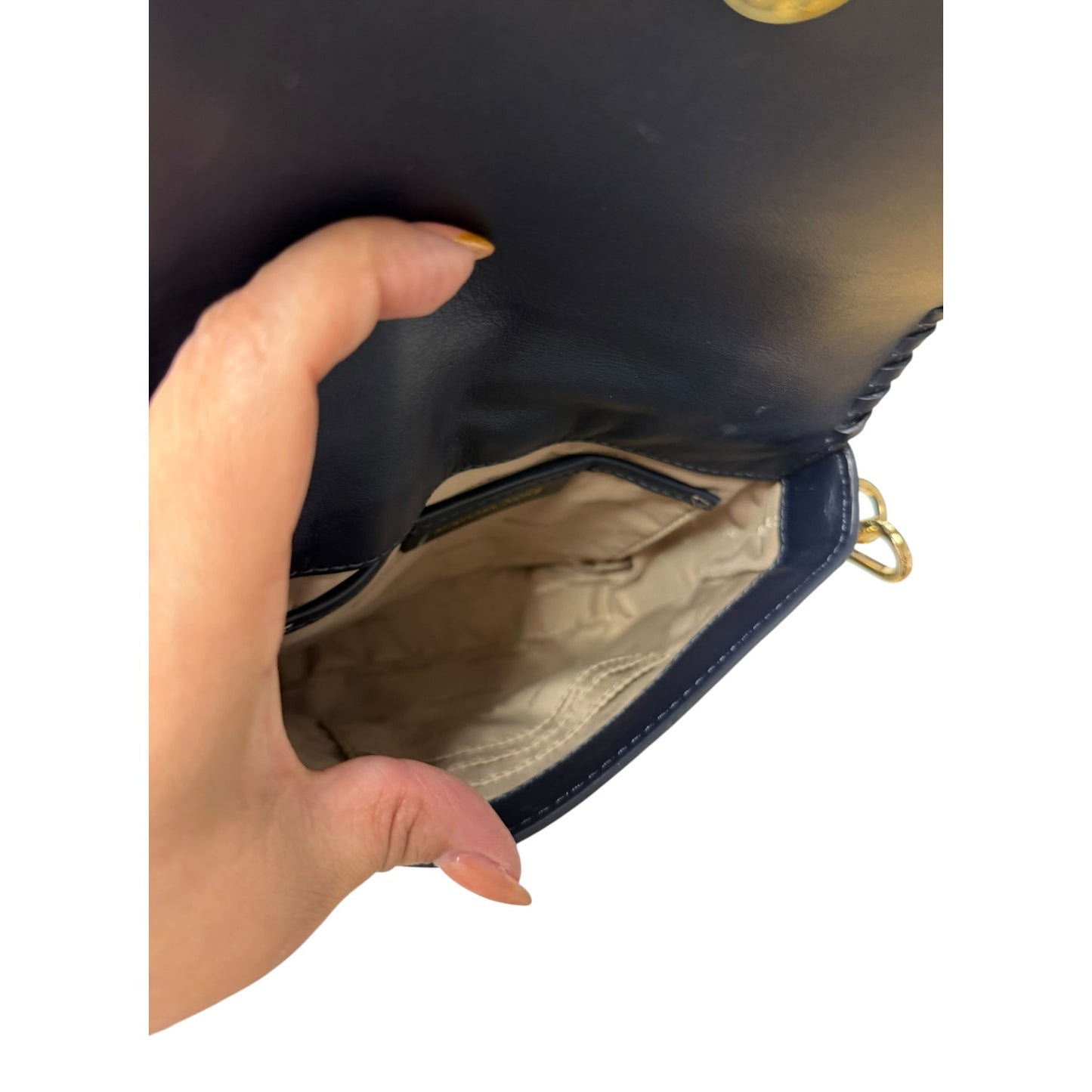 Handbag Designer By Michael Kors In Navy, Size:Small