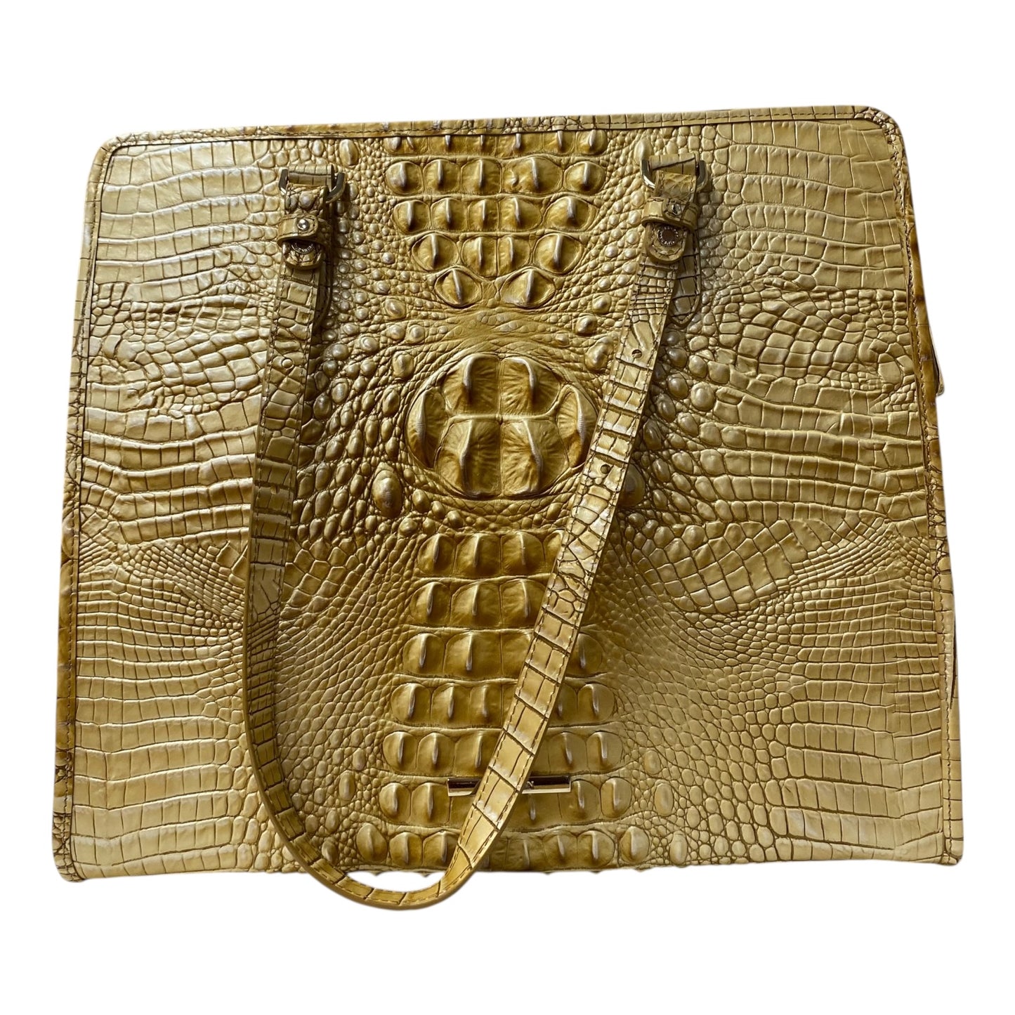 Handbag Designer By Brahmin In Tan, Size:Large