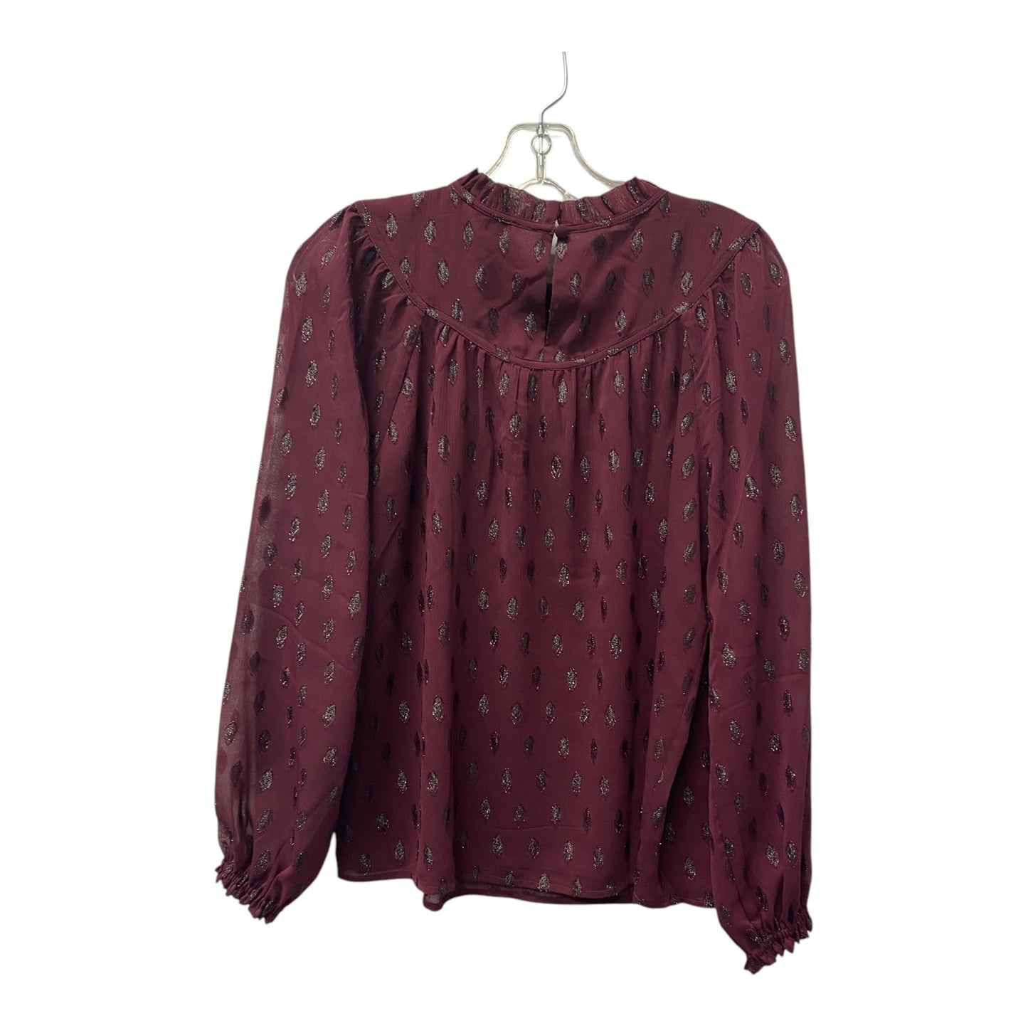Top Ls By Loft In Maroon, Size:S