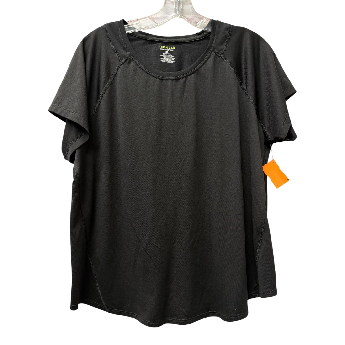 Athletic Top Ss By Tek Gear In Black, Size:Xl