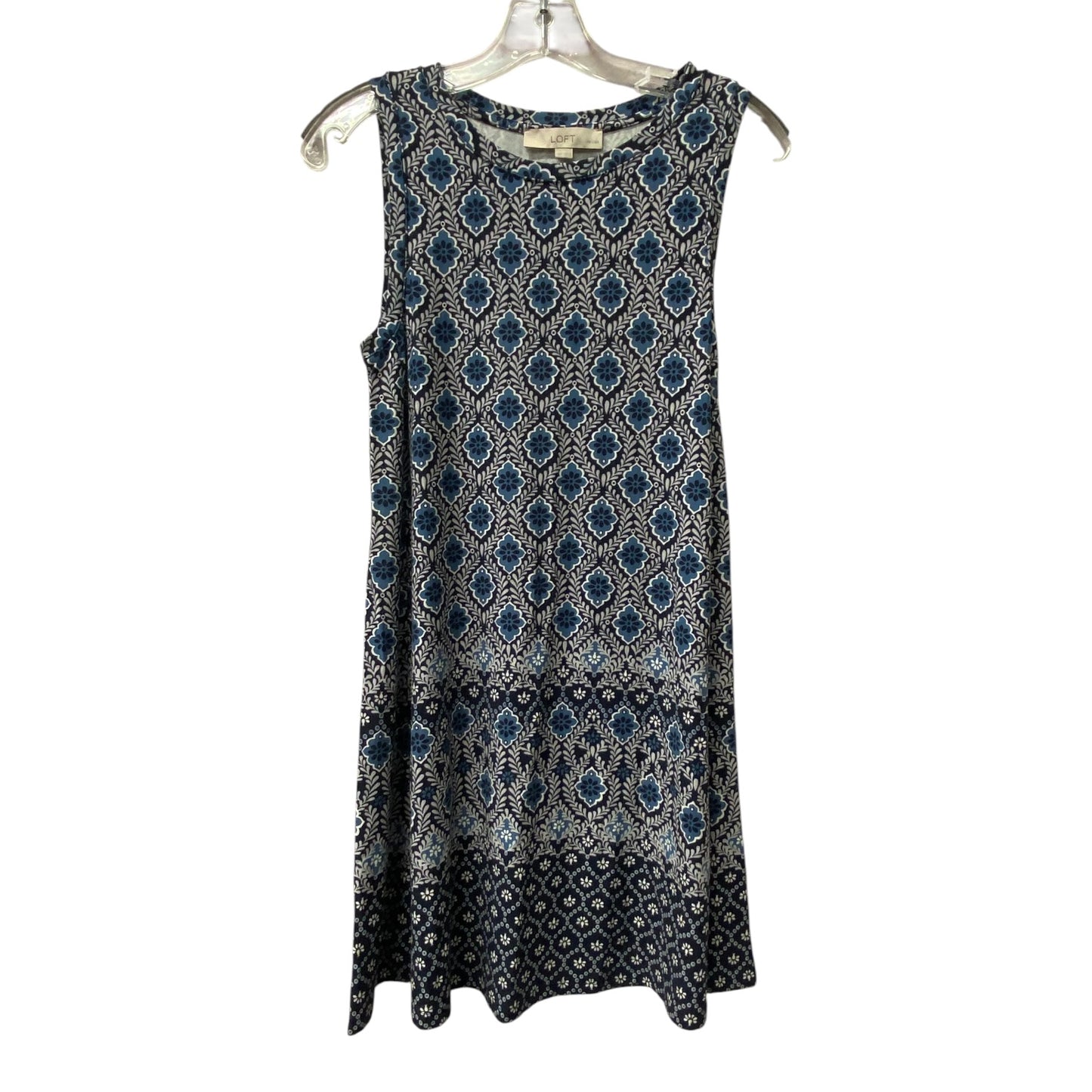 Dress Casual Midi By Loft In Blue, Size:Xsp