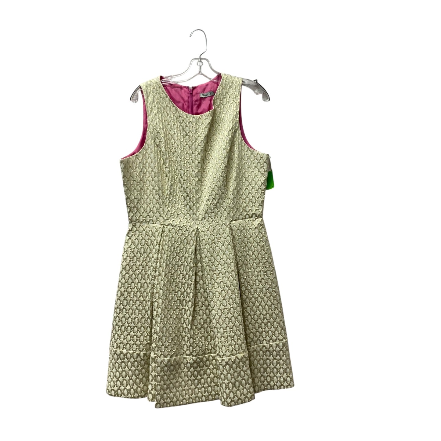 Dress Work By Eliza J In Gold, Size:Xl