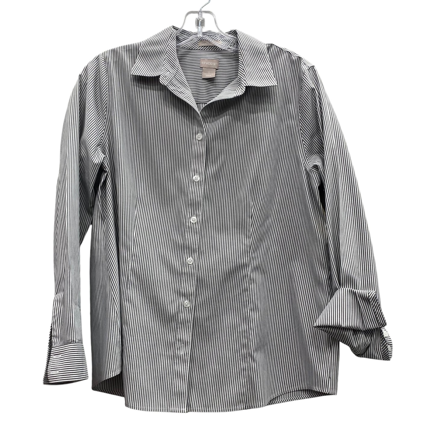 Top Ls By Chicos In Grey, Size:S