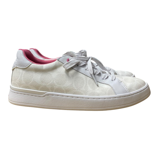 Shoes Designer By Coach In Cream, Size:8