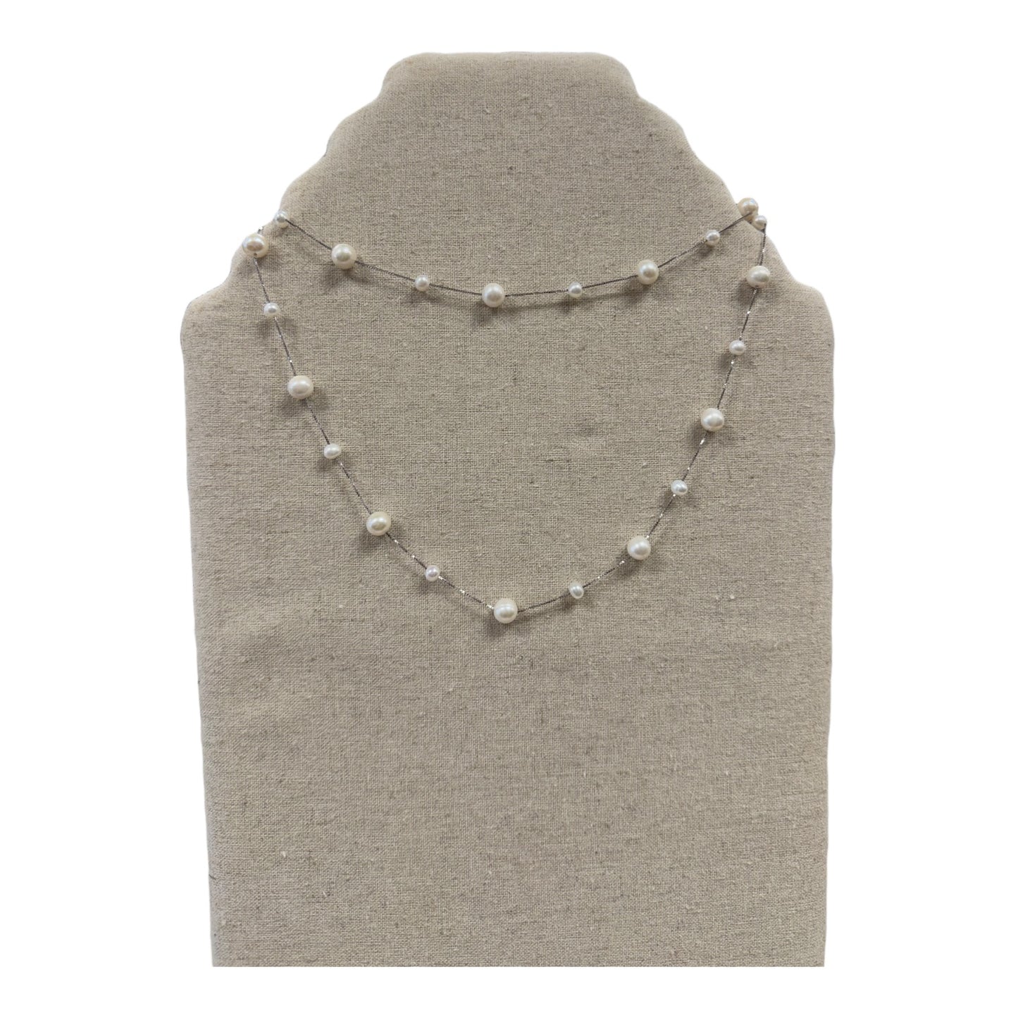 Necklace Other  In Gold & White