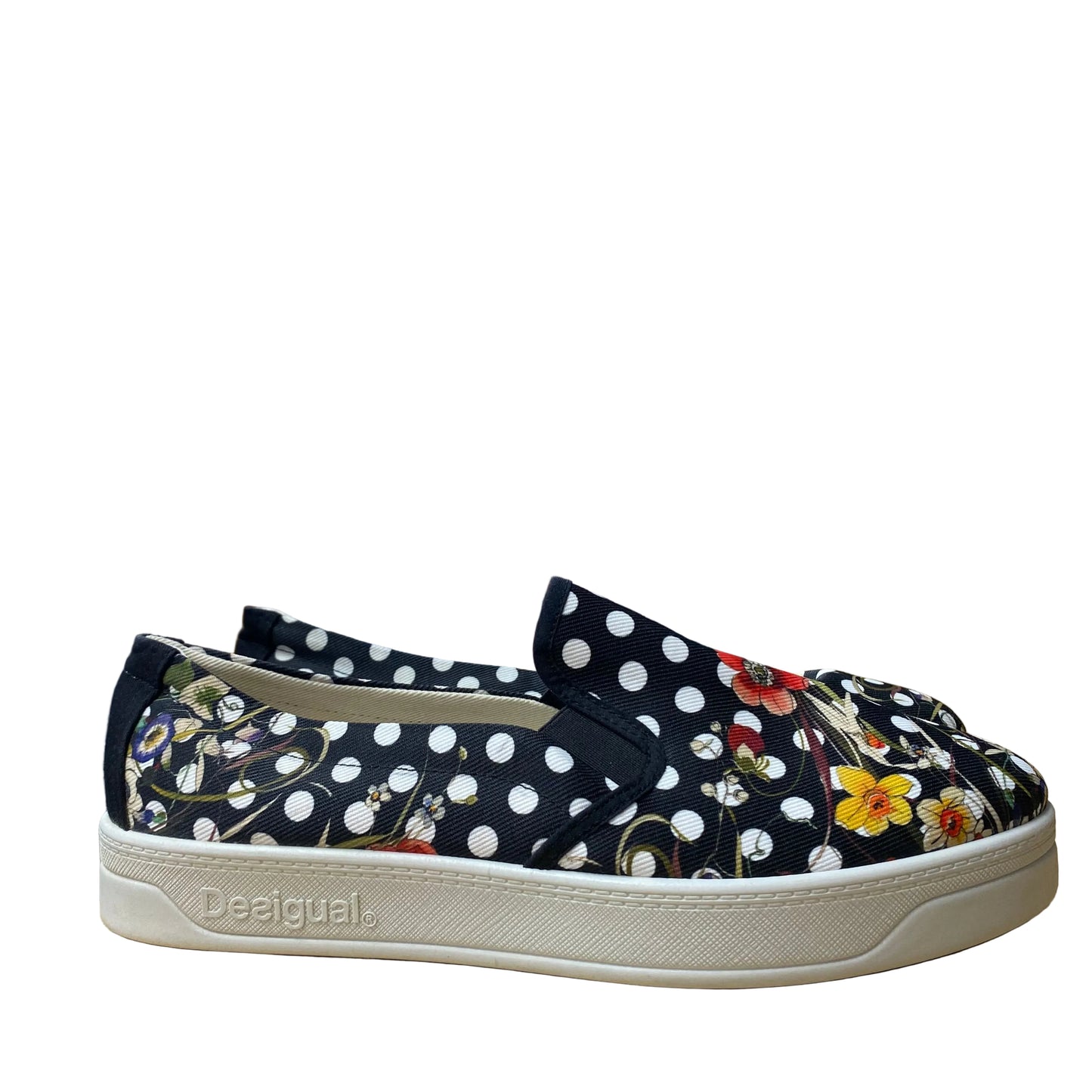Shoes Sneakers By Desigual In Black & Cream, Size:10.5