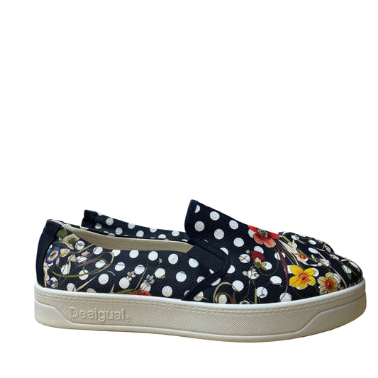 Shoes Sneakers By Desigual In Black & Cream, Size:10.5