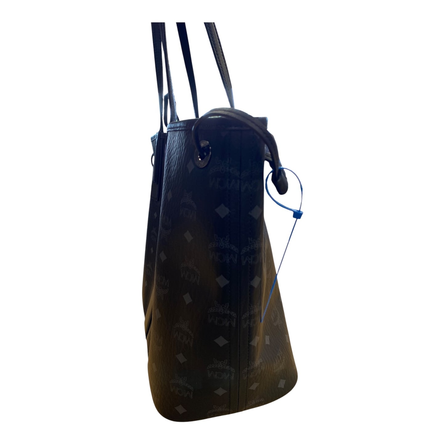 Handbag Luxury Designer By Mcm In Black, Size:Medium