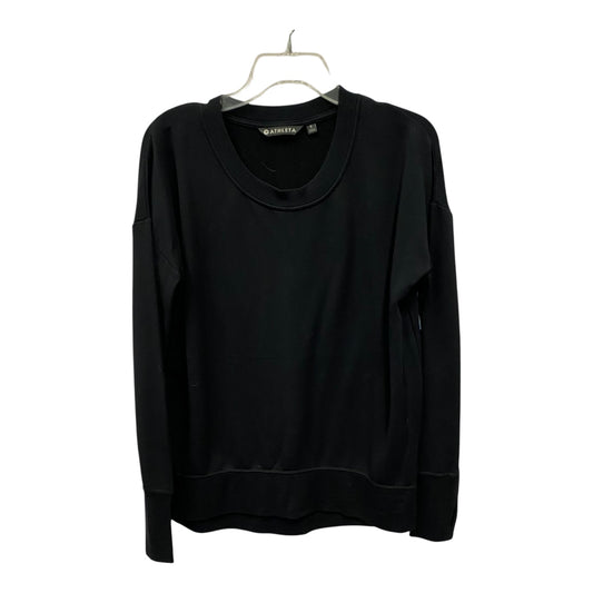 Athletic Sweatshirt Crewneck By Athleta In Black, Size:S