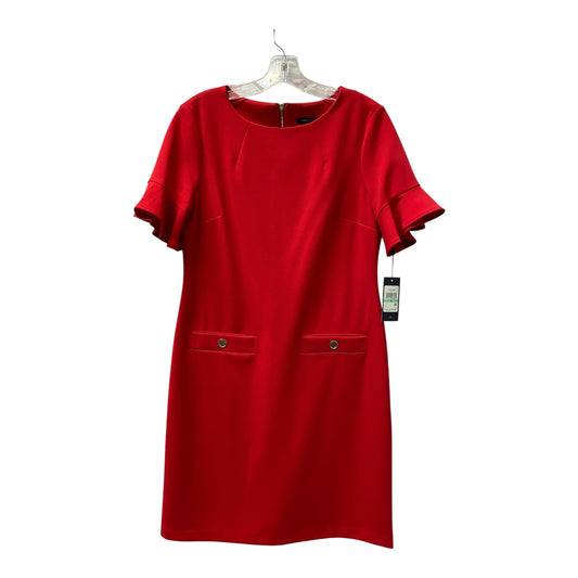 Dress Work By Tommy Hilfiger In Red, Size:8