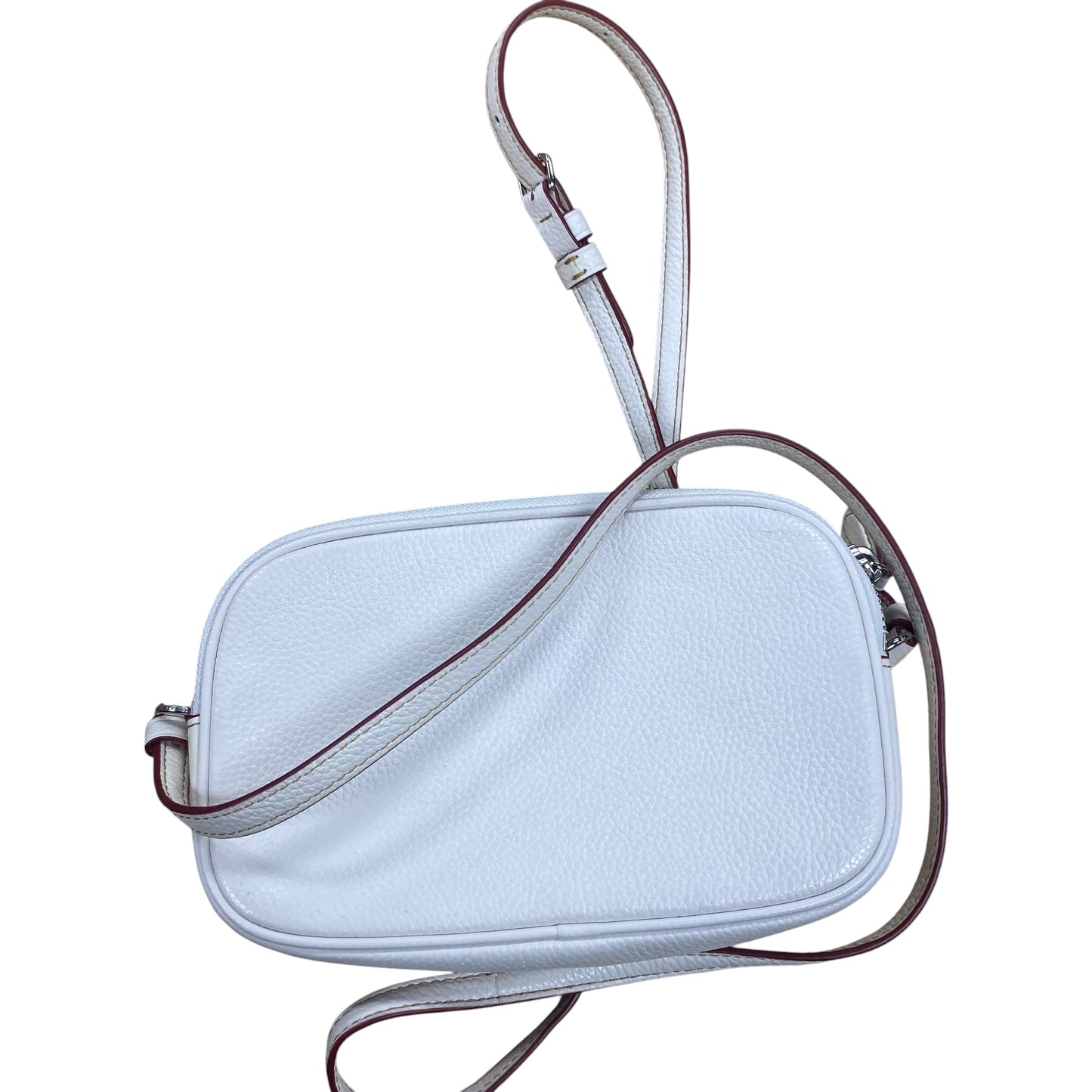 Crossbody Designer By Coach In Cream, Size:Small