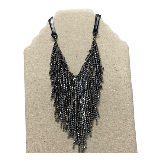 Necklace Statement By Chicos In Black & Silver