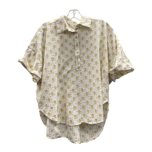 Top Ss By Loft In Cream & White, Size:S