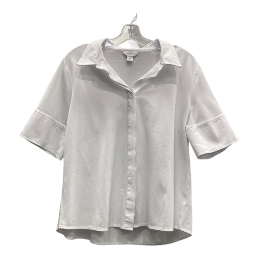 Top Ss By Liz Claiborne In White, Size:Xl
