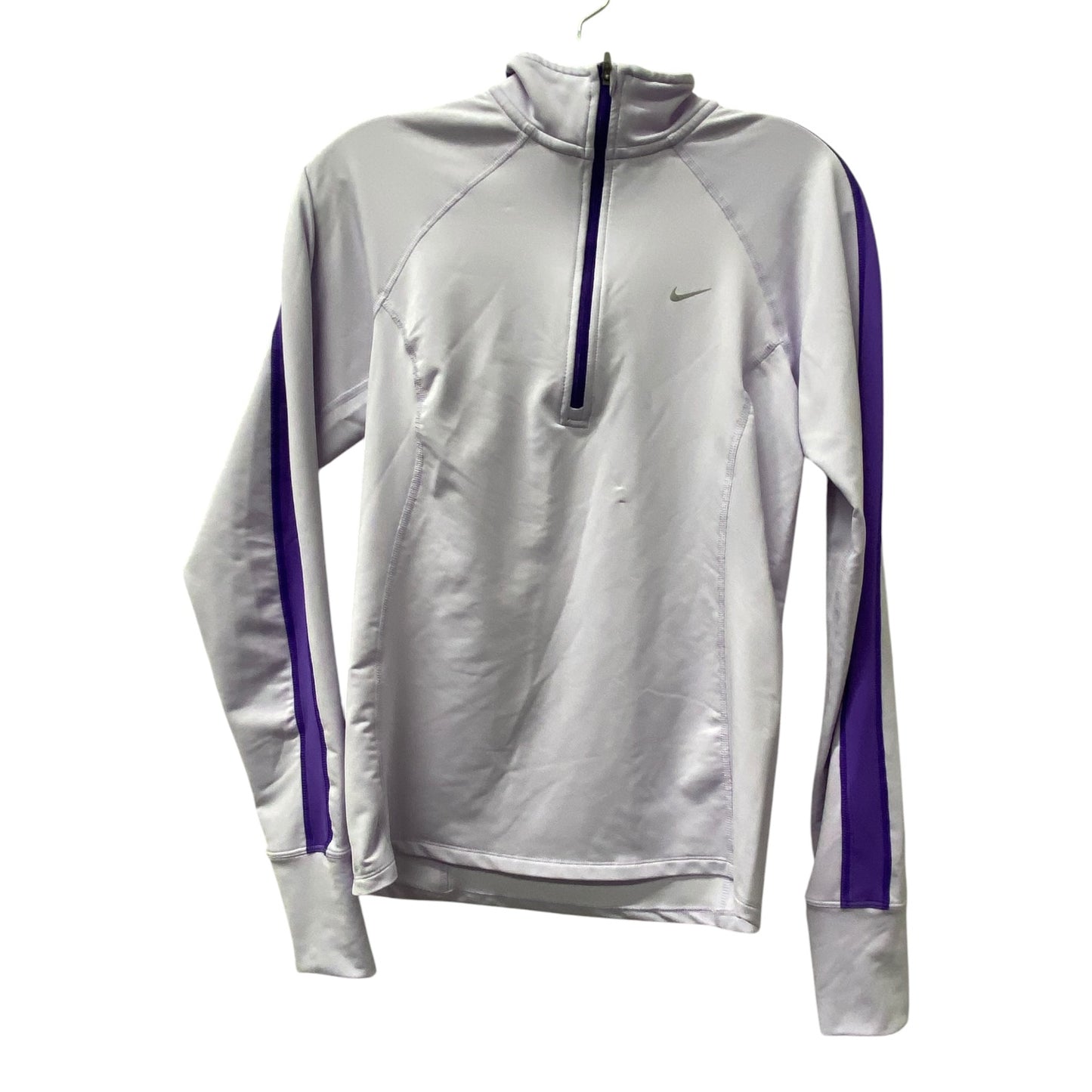 Athletic Sweatshirt Collar By Nike In Purple, Size:S