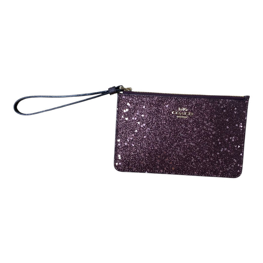 Wristlet Designer By Coach In Maroon, Size:Medium