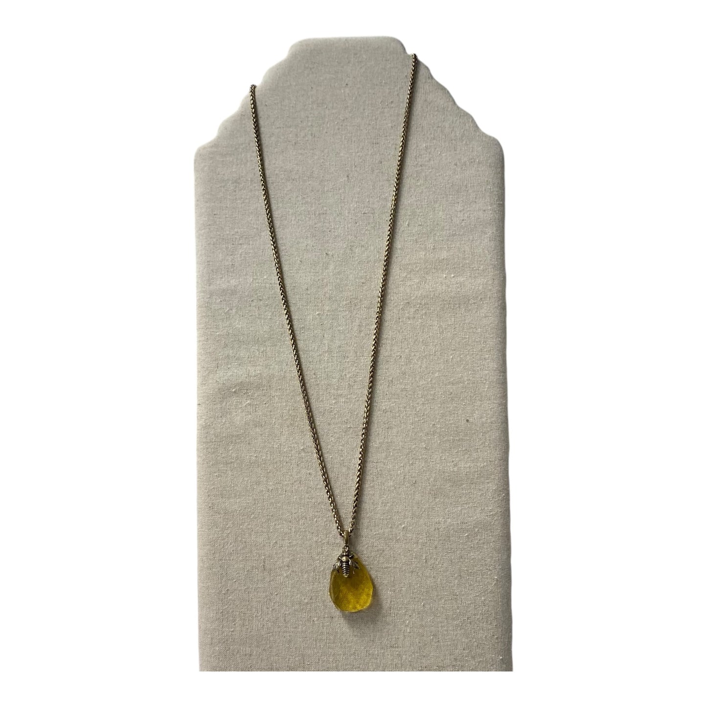 Necklace Pendant By Lucky Brand In Gold & Yellow