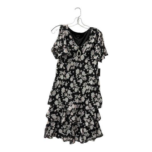 Dress Casual Short By Marina In Black & Pink, Size:S