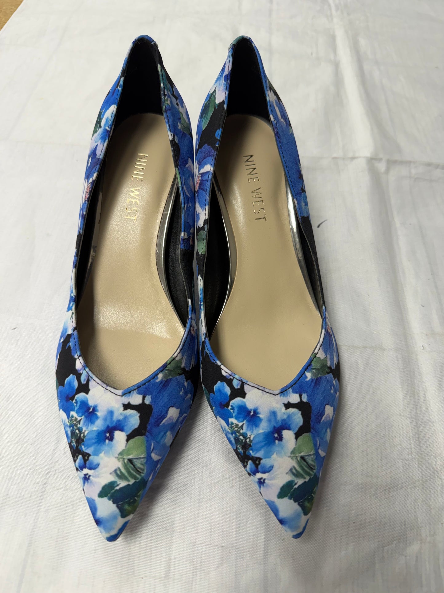 Shoes Heels Kitten By Nine West In Blue, Size:5