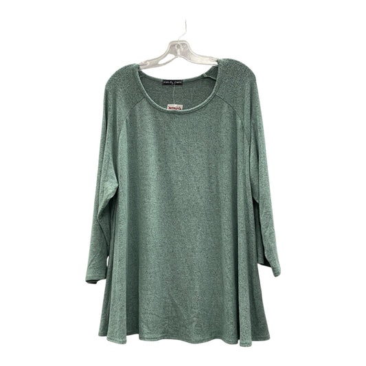 Top Ls By Kim & Cami In Green, Size:2X