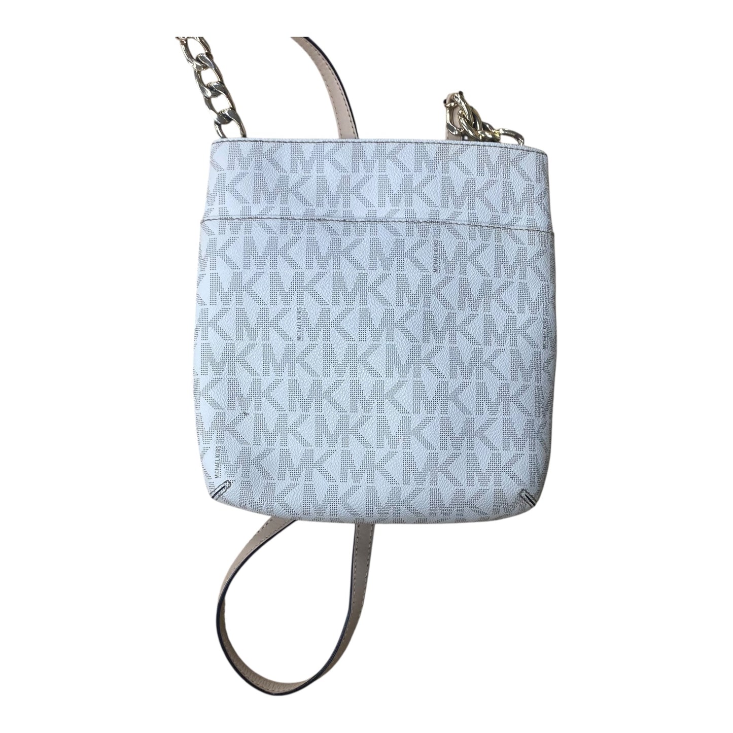 Crossbody Designer By Michael Kors In White, Size:Medium
