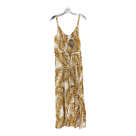 Dress Casual Maxi By Vince Camuto In Gold & White, Size:L