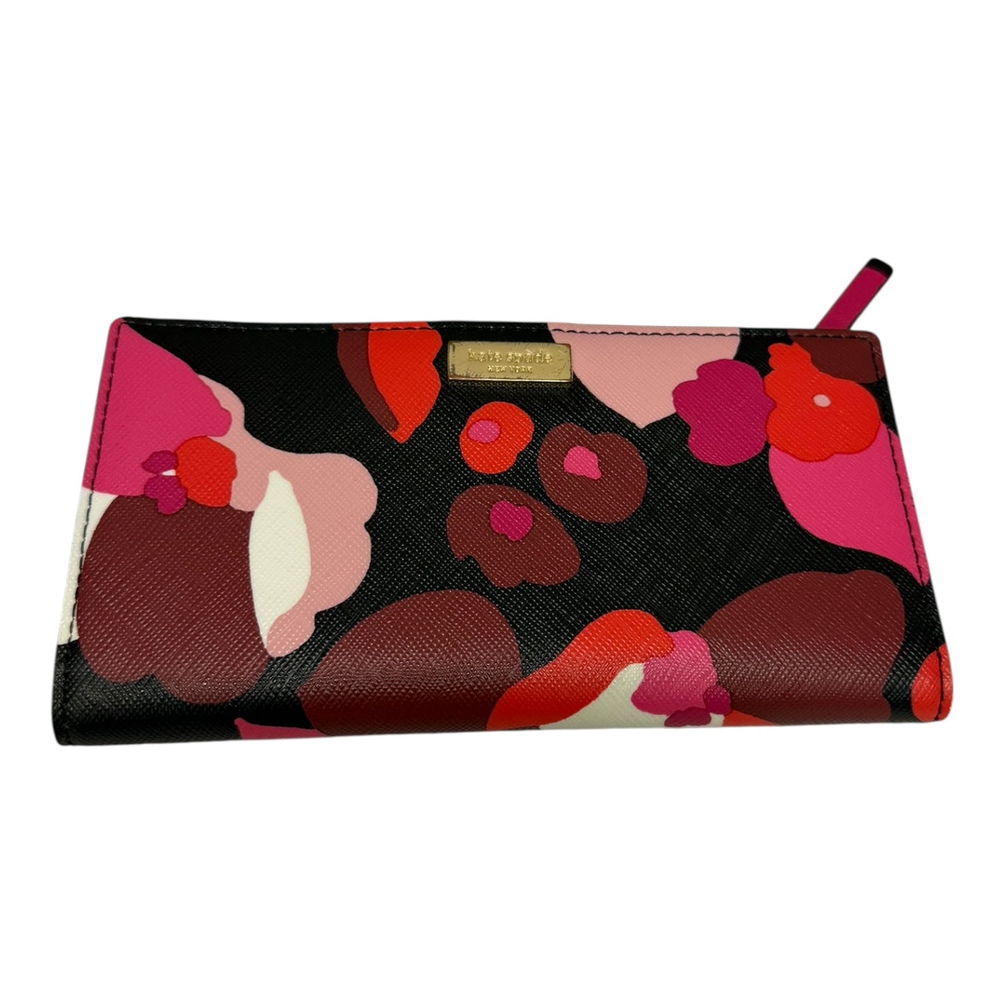 Wallet Designer By Kate Spade In Black & Pink, Size:Medium