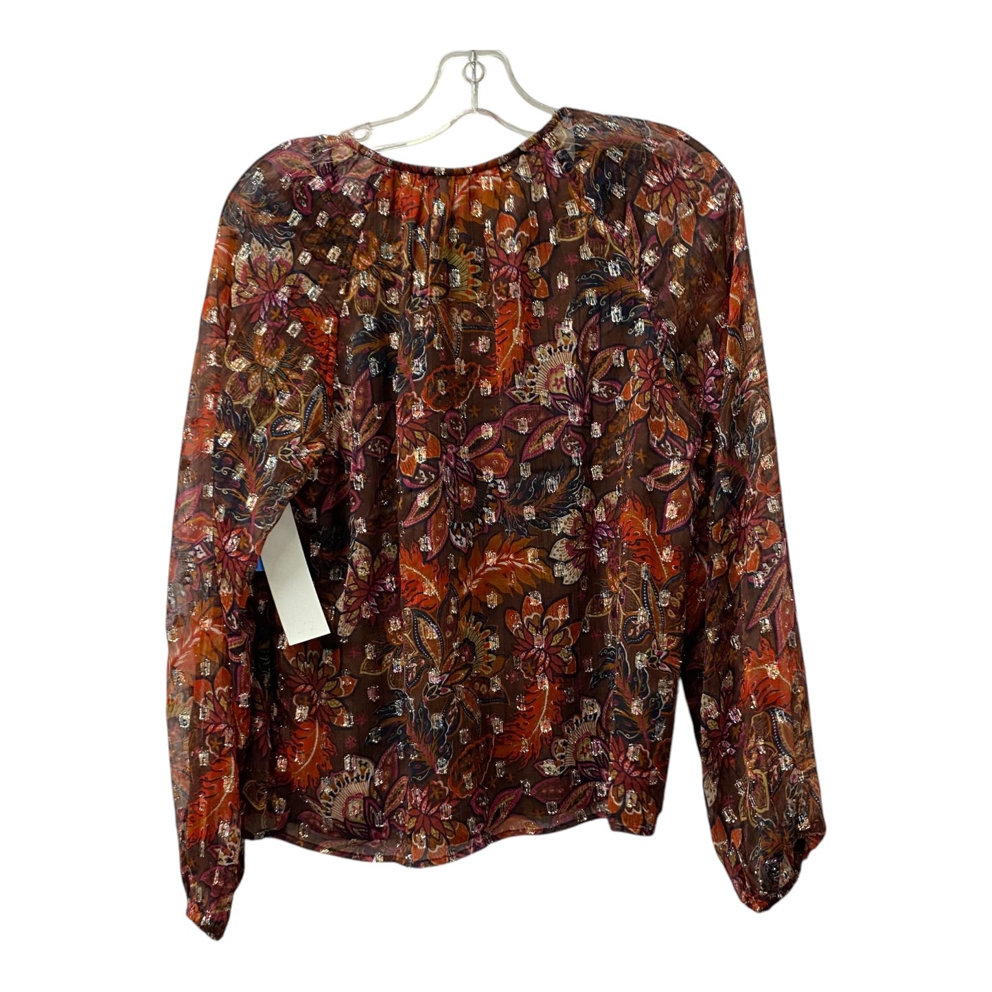 Top Ls By Loft In Maroon, Size:Mp