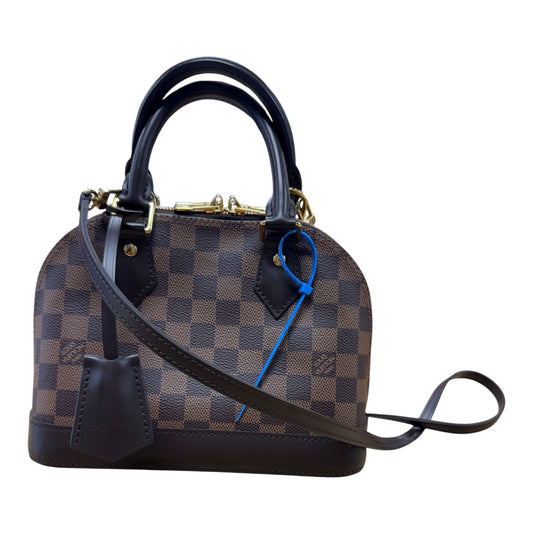 Handbag Luxury Designer By Louis Vuitton In Brown, Size:Small