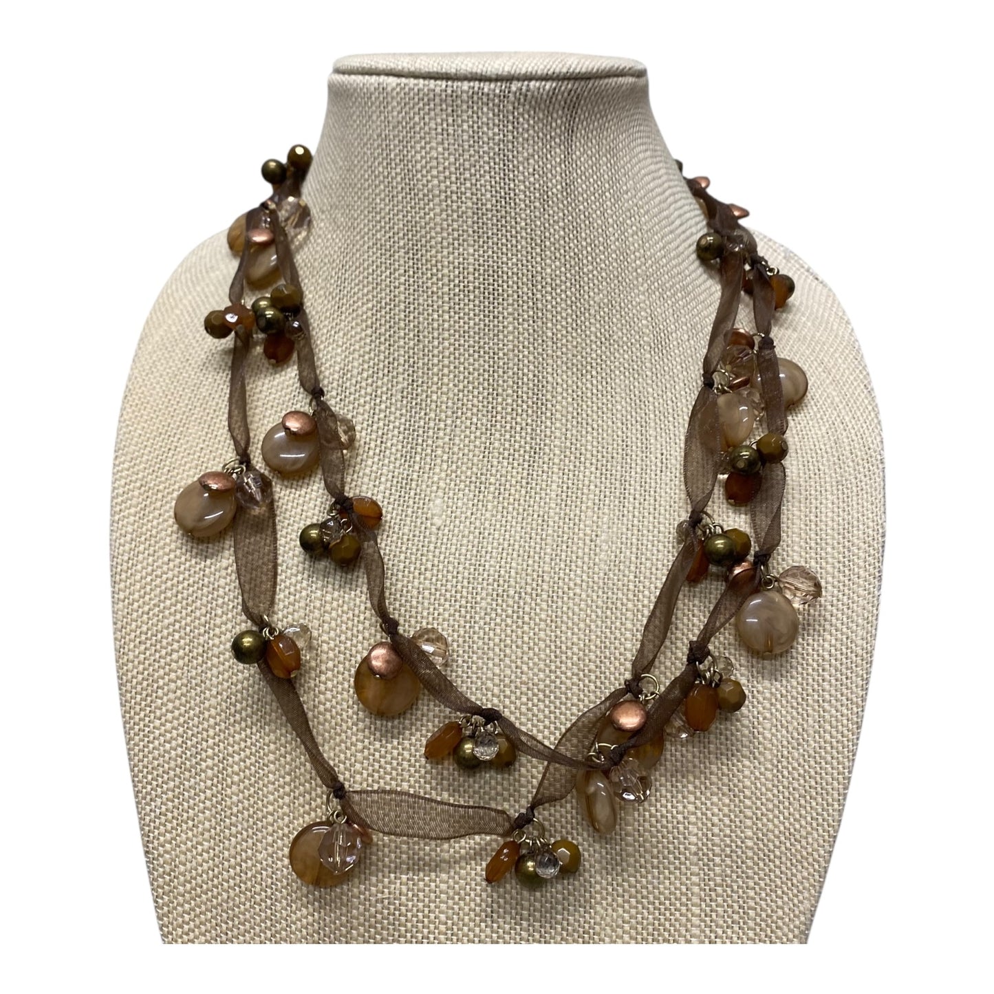 Necklace Statement  In Bronze