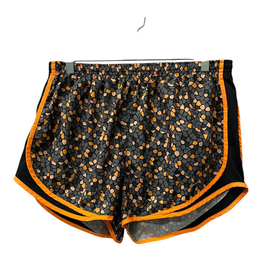Athletic Shorts By Nike Apparel In Black & Orange, Size:Xl
