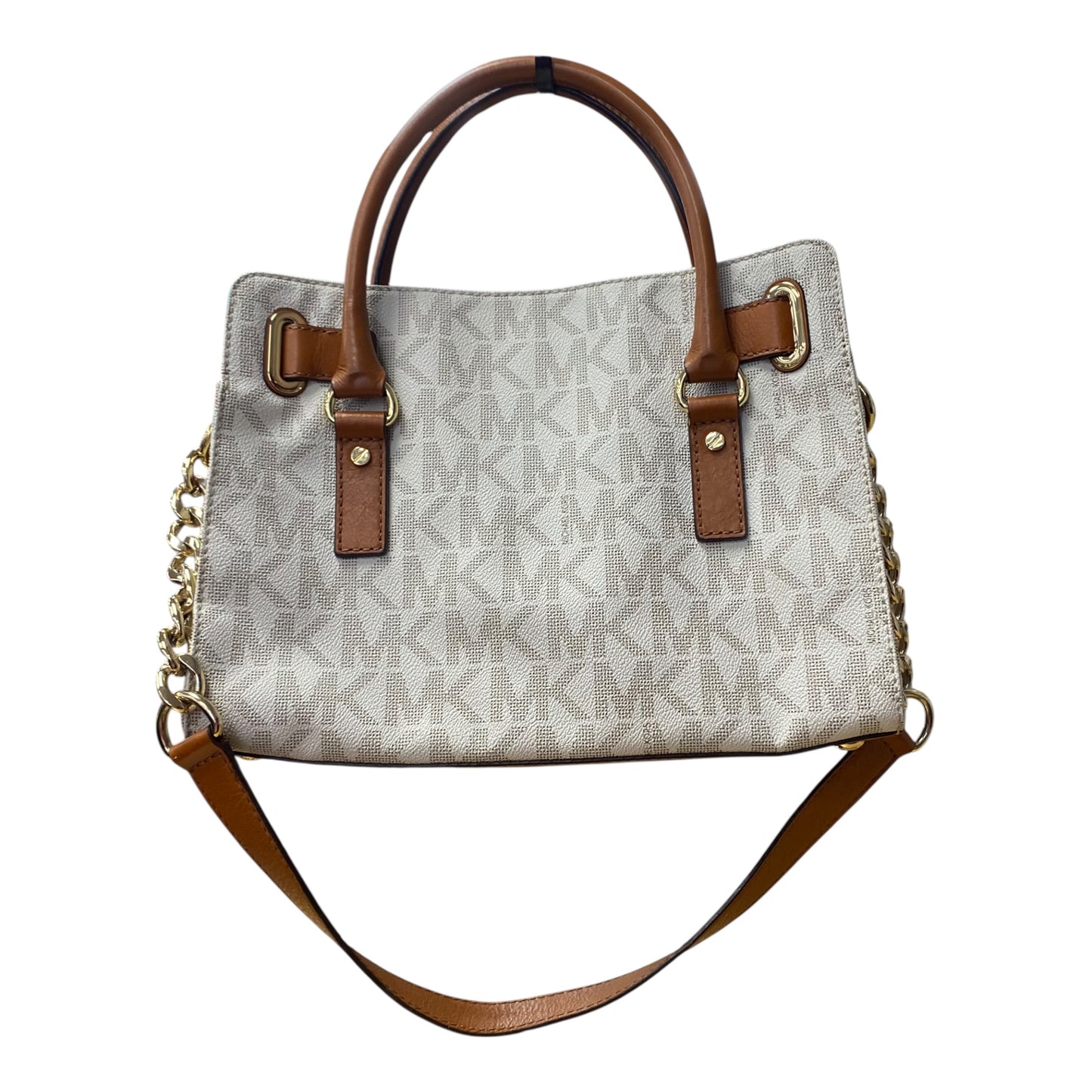 Handbag Designer By Michael Kors In Cream, Size:Medium