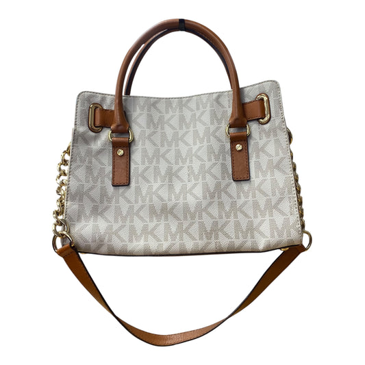 Handbag Designer By Michael Kors In Cream, Size:Medium