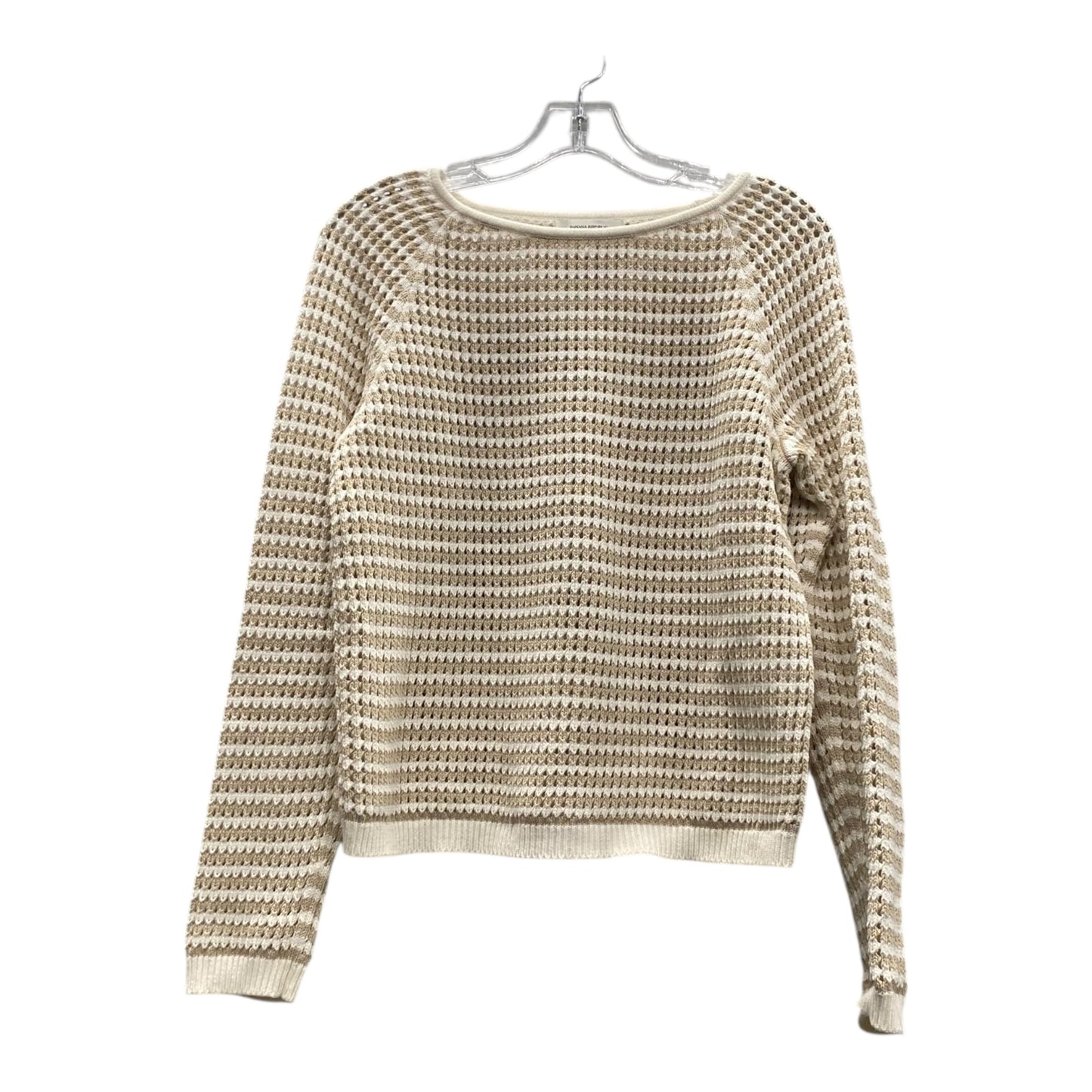 Sweater By Banana Republic In Cream & Tan, Size:S