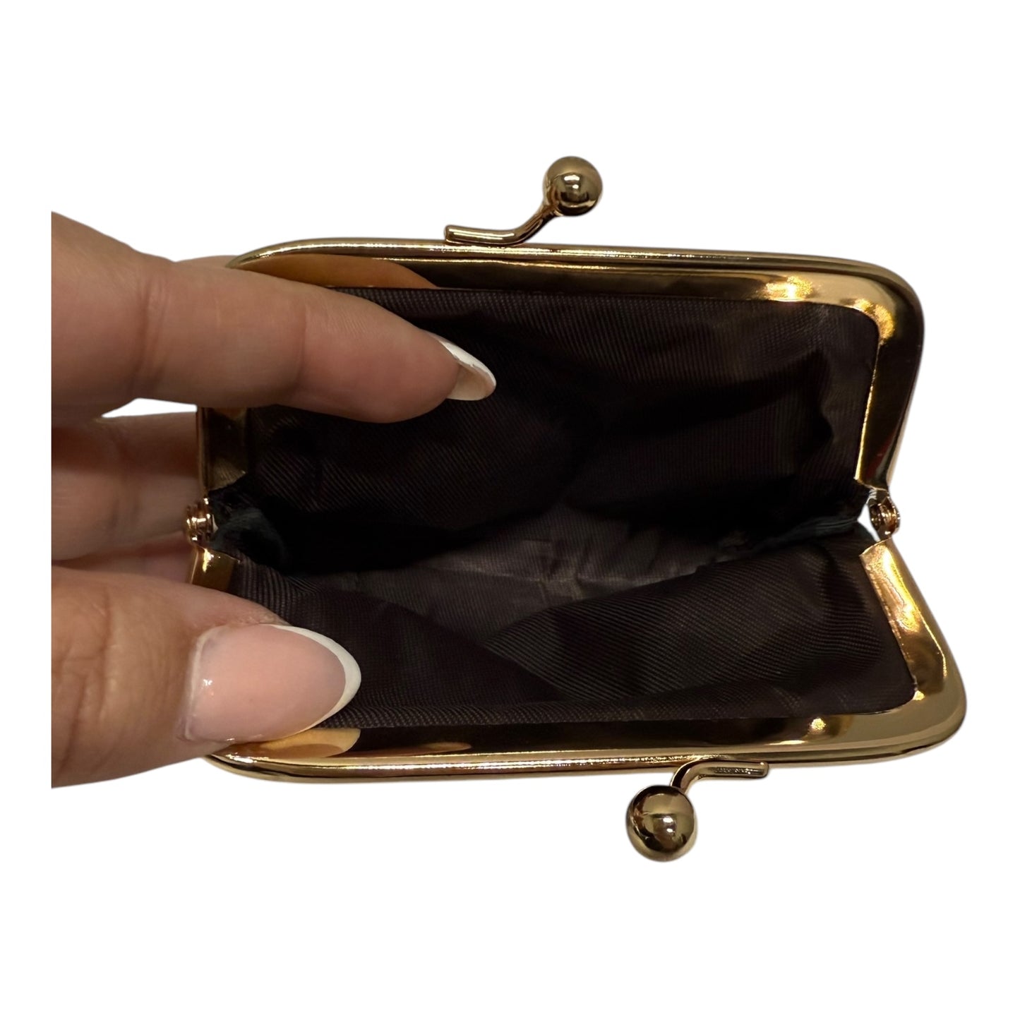 Coin Purse In Black, Size:Small