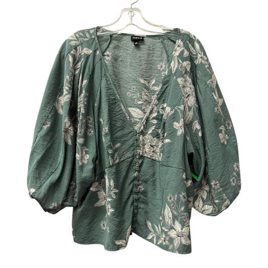Top Ss By Torrid In Green, Size:2X