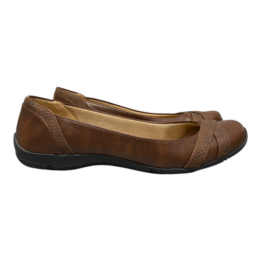 Shoes Flats By Life Stride In Brown, Size:10