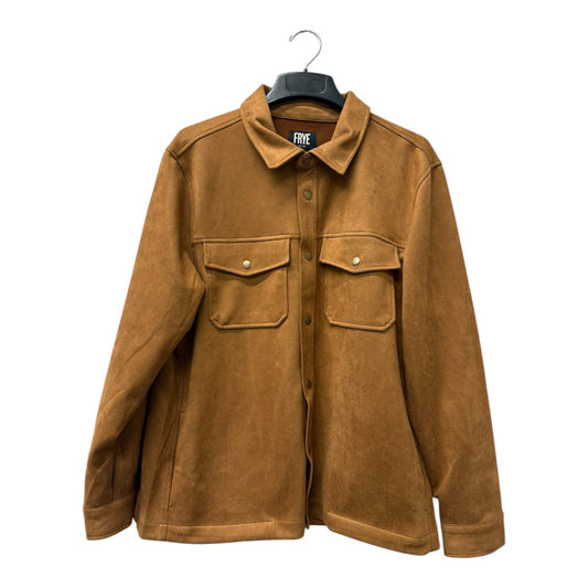Jacket Designer By Frye In Brown, Size:L