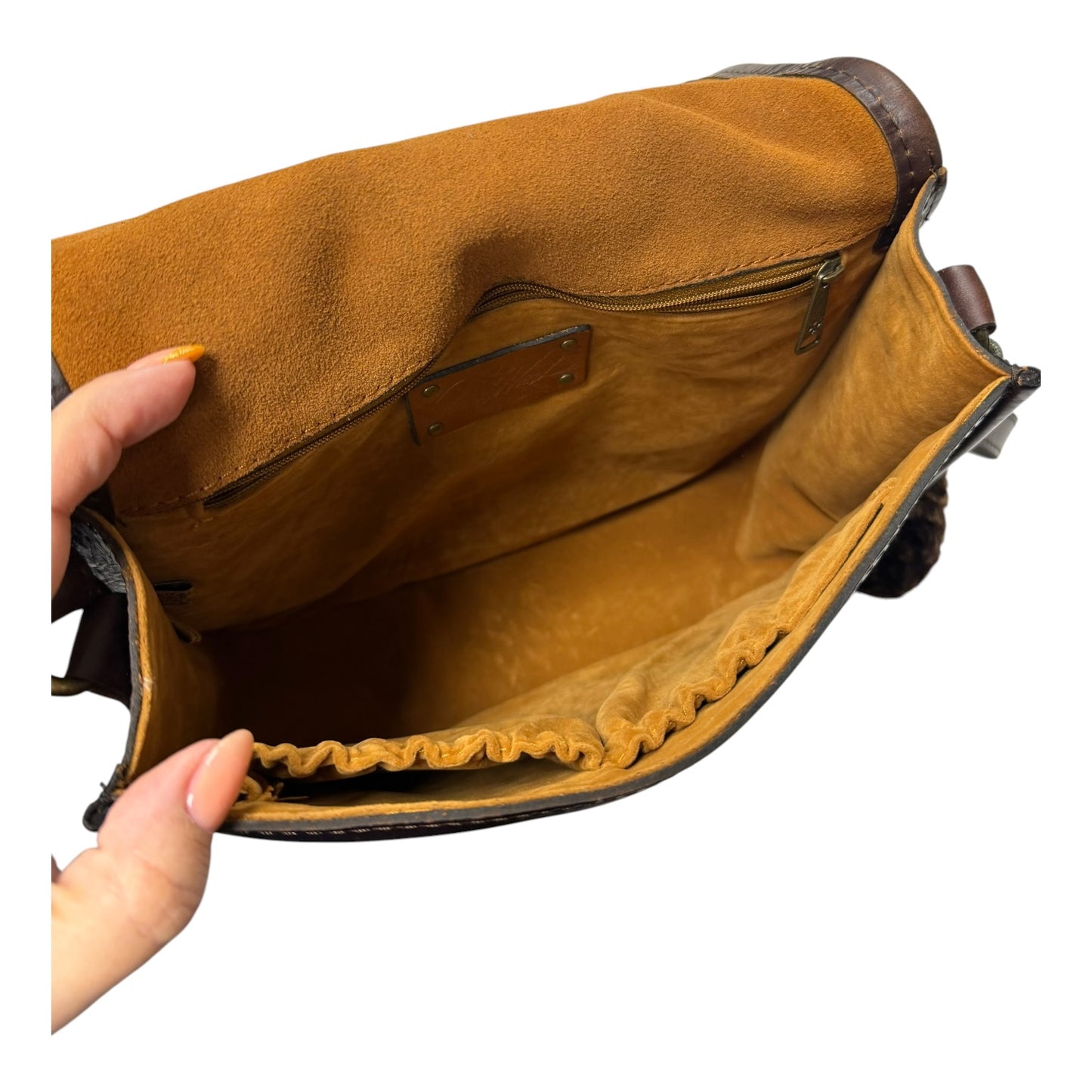 Handbag Designer By Patricia Nash In Brown, Size:Medium