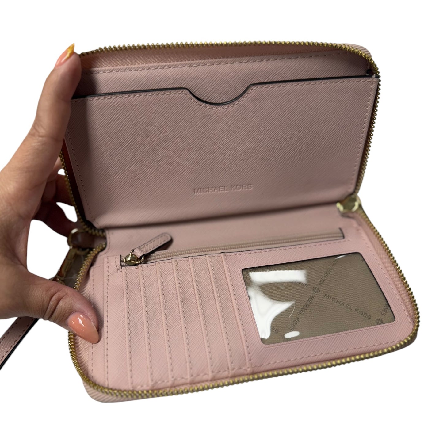 Wristlet Designer By Michael Kors In Pink, Size:Large