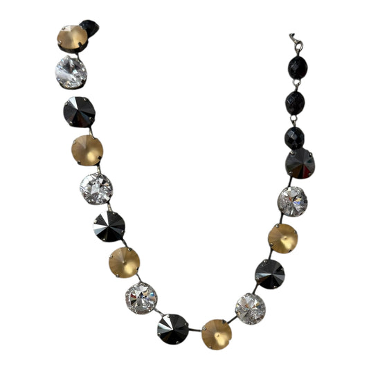 Necklace Statement By Sabika In Brown & Gold