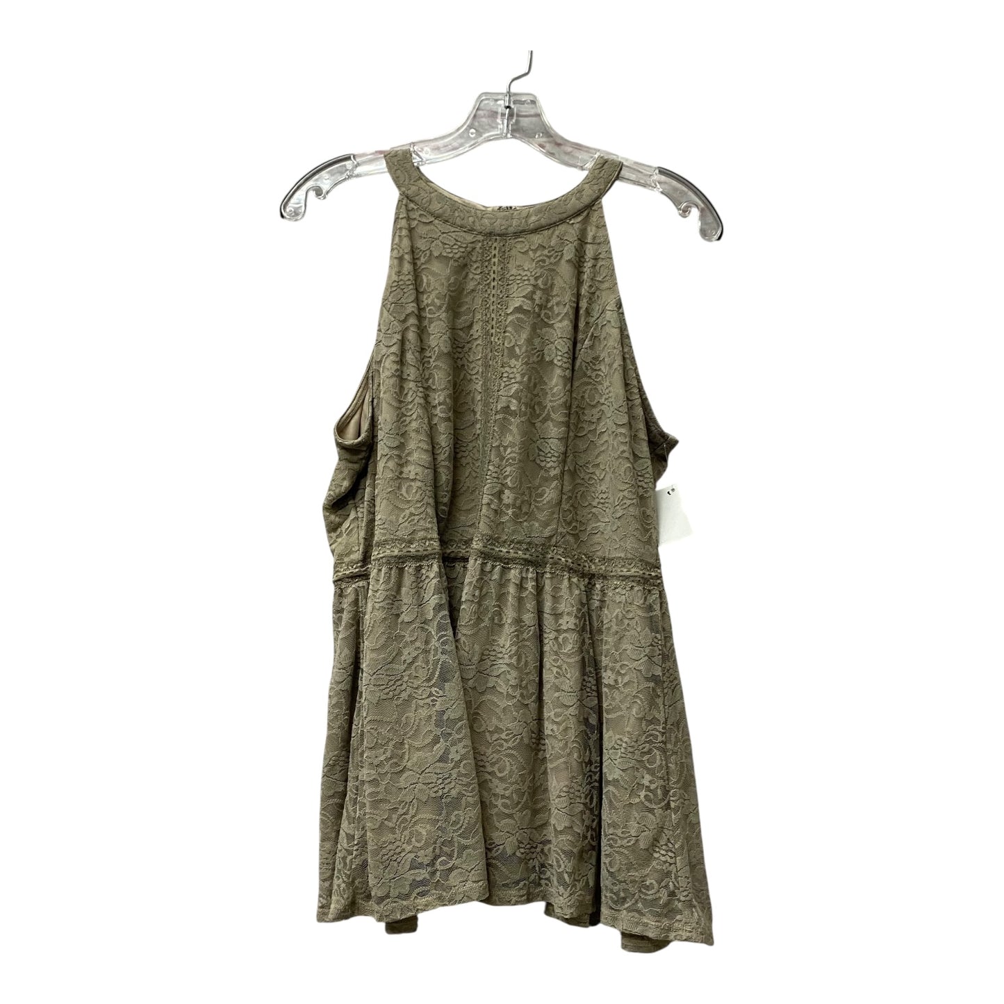 Top Sleeveless By Torrid In Brown, Size:L