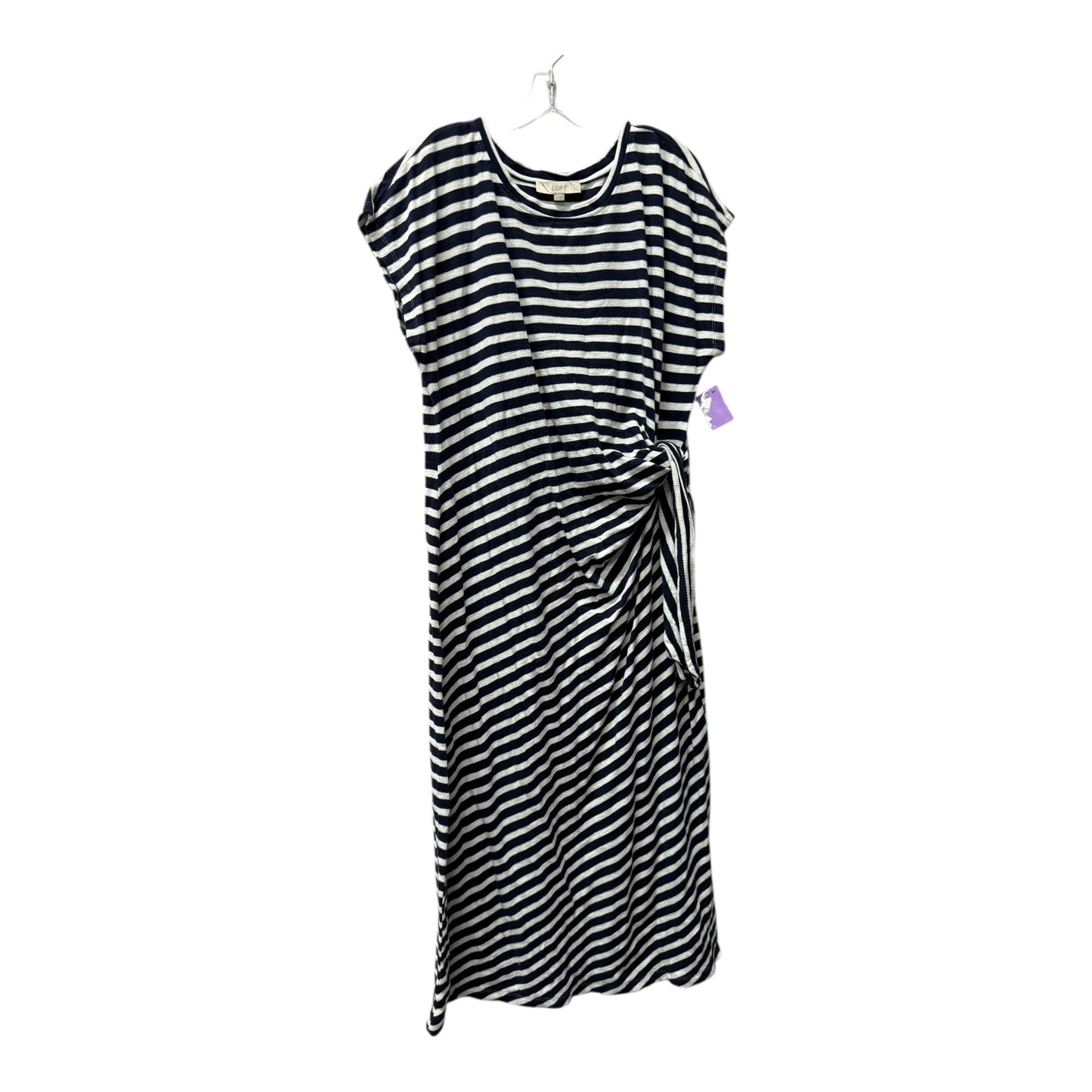 Dress Casual Midi By Loft In Blue, Size:Xl