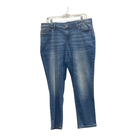 Jeans Cropped By J. Jill In Blue Denim, Size:12P