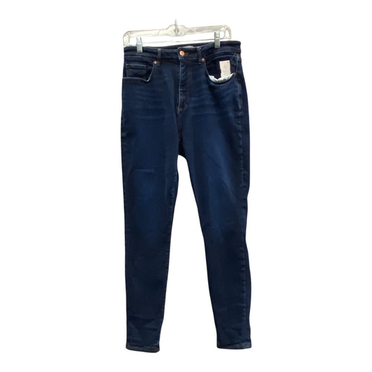 Jeans Skinny By Loft In Blue Denim, Size:12