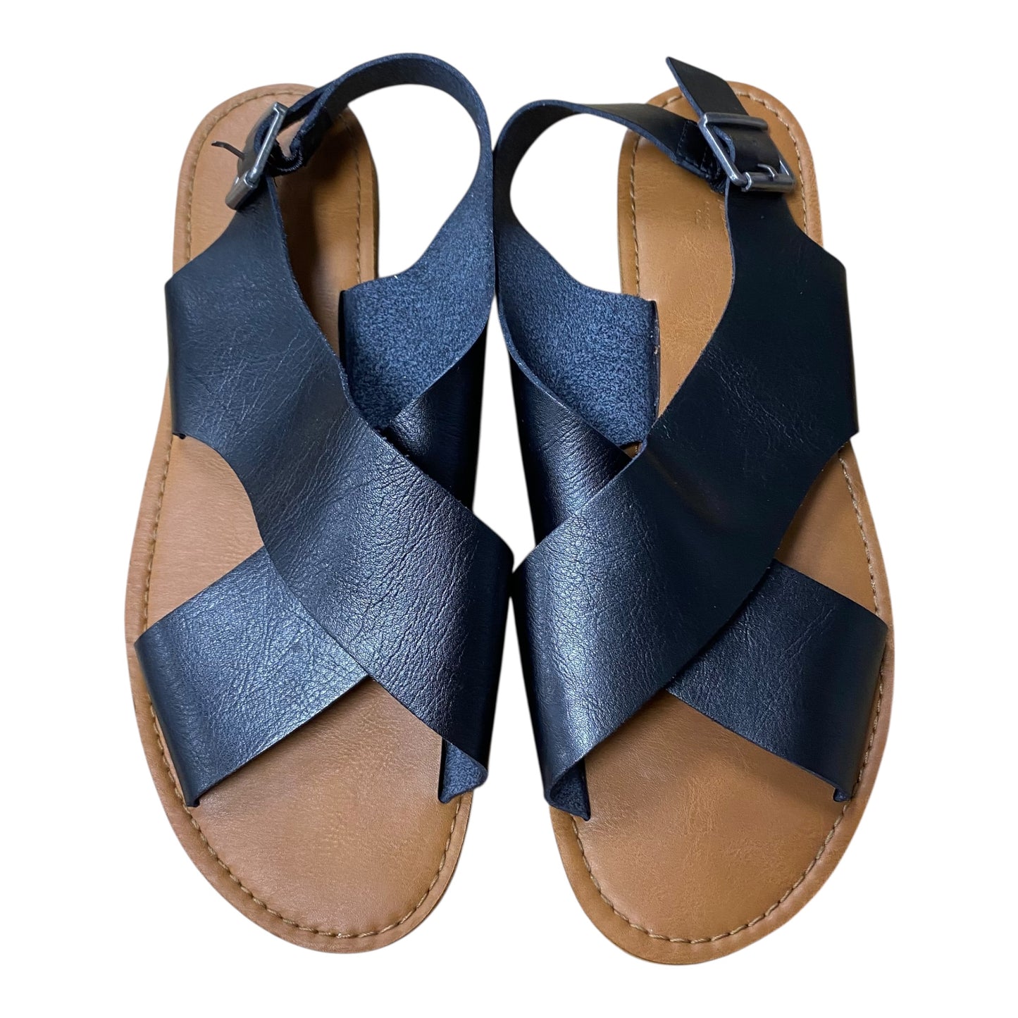 Sandals Flats By Universal Thread In Black, Size:9