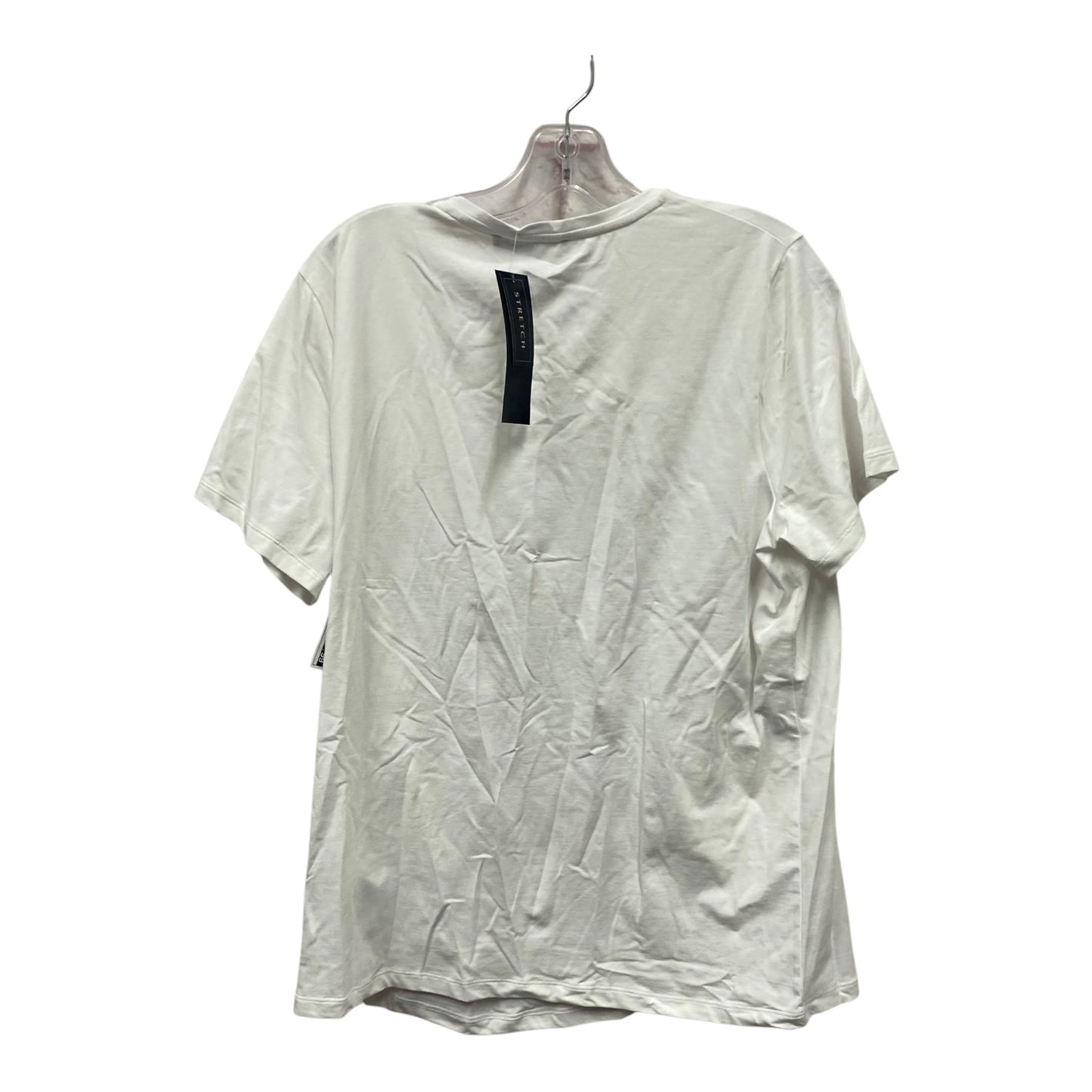 Top Ss Basic By Jones New York In White, Size:2X