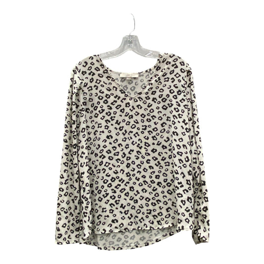 Top Ls By Loft In Black & White, Size:L