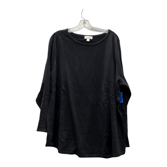 Sweater By Belle By Kim Gravel In Black, Size:2X