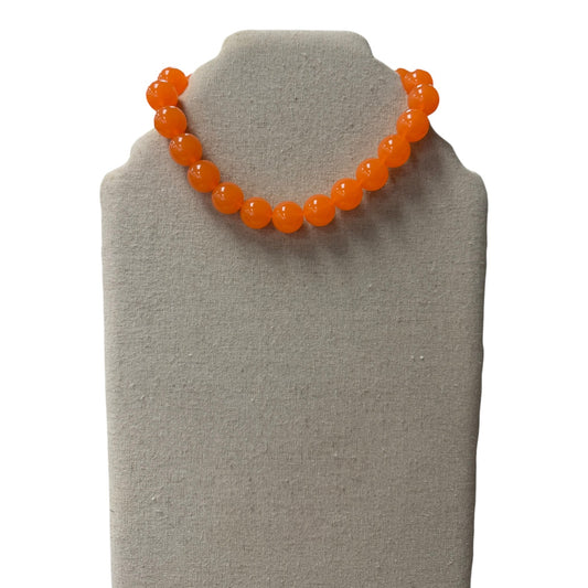 Necklace Statement By Cme In Orange